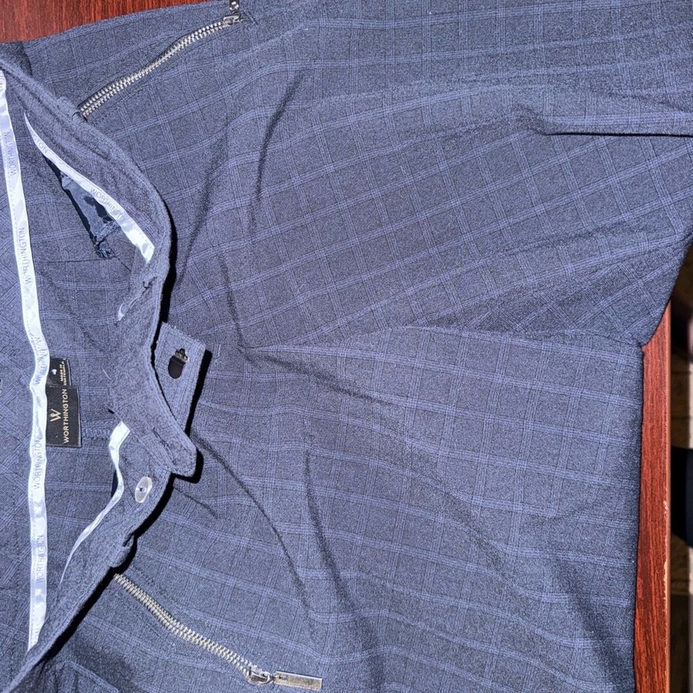 Worthington Dark Plaid Shirt